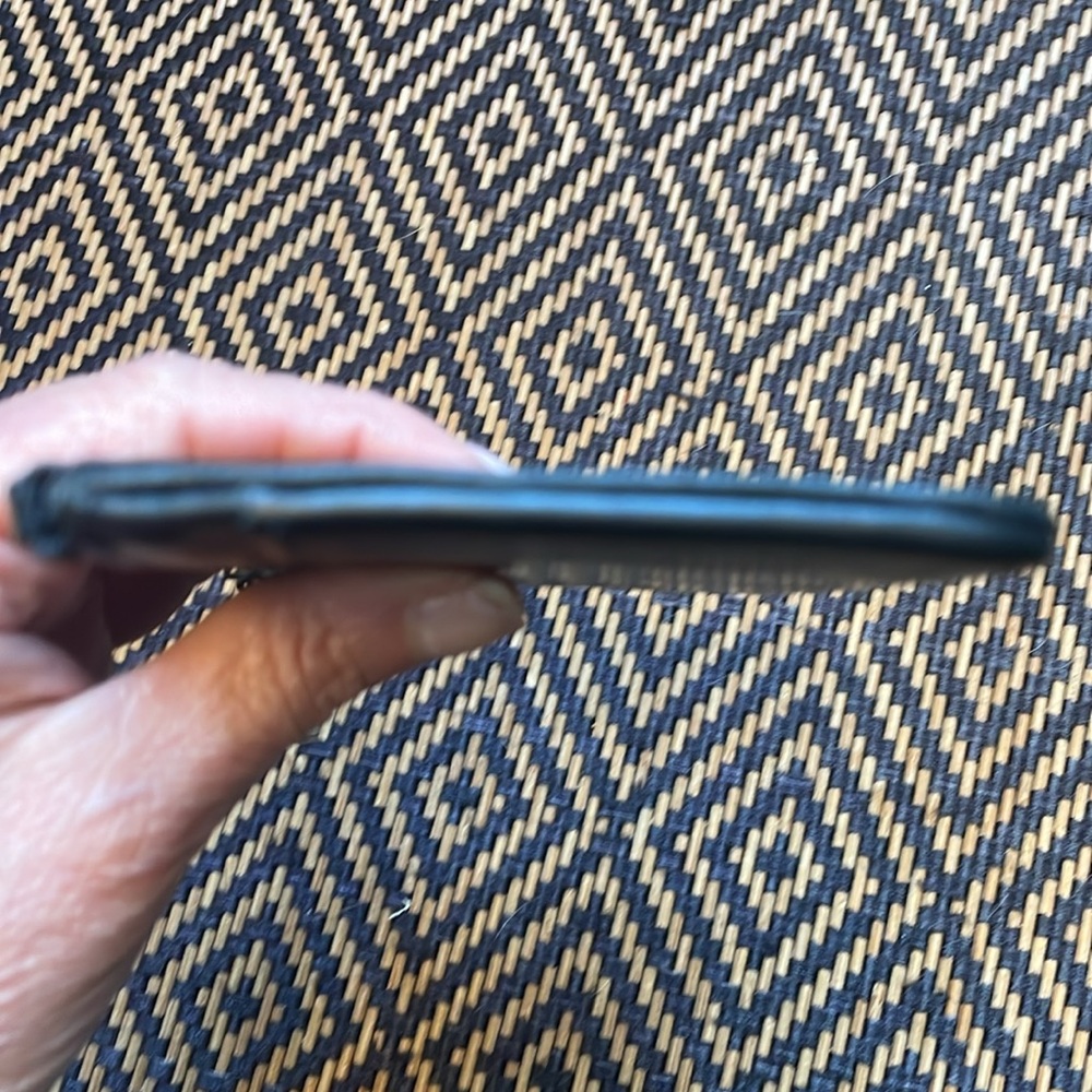 Vintage Coach Mini Skinny Case 6902 Black w/brass Keychain Wallet Card Case - Picture 10 of 10